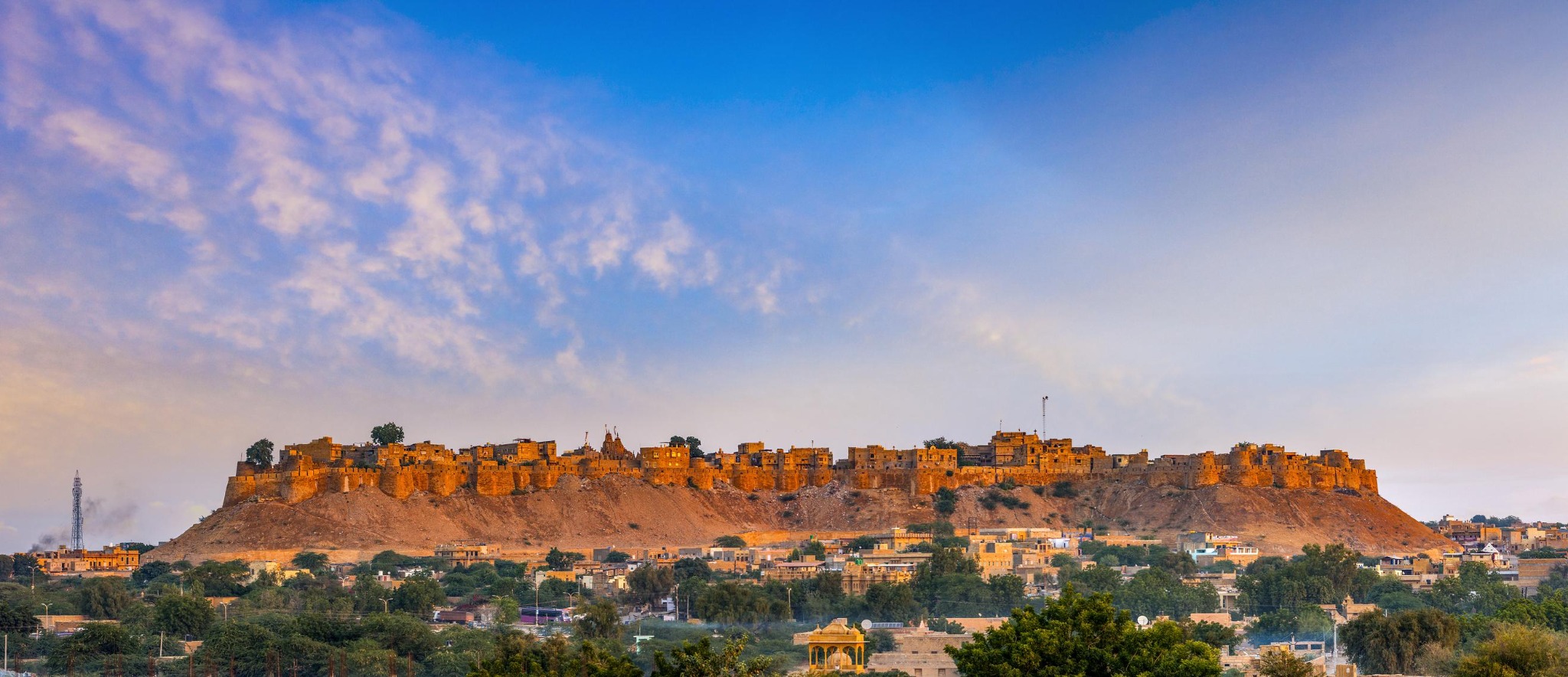Thar Desert dunes at golden hour